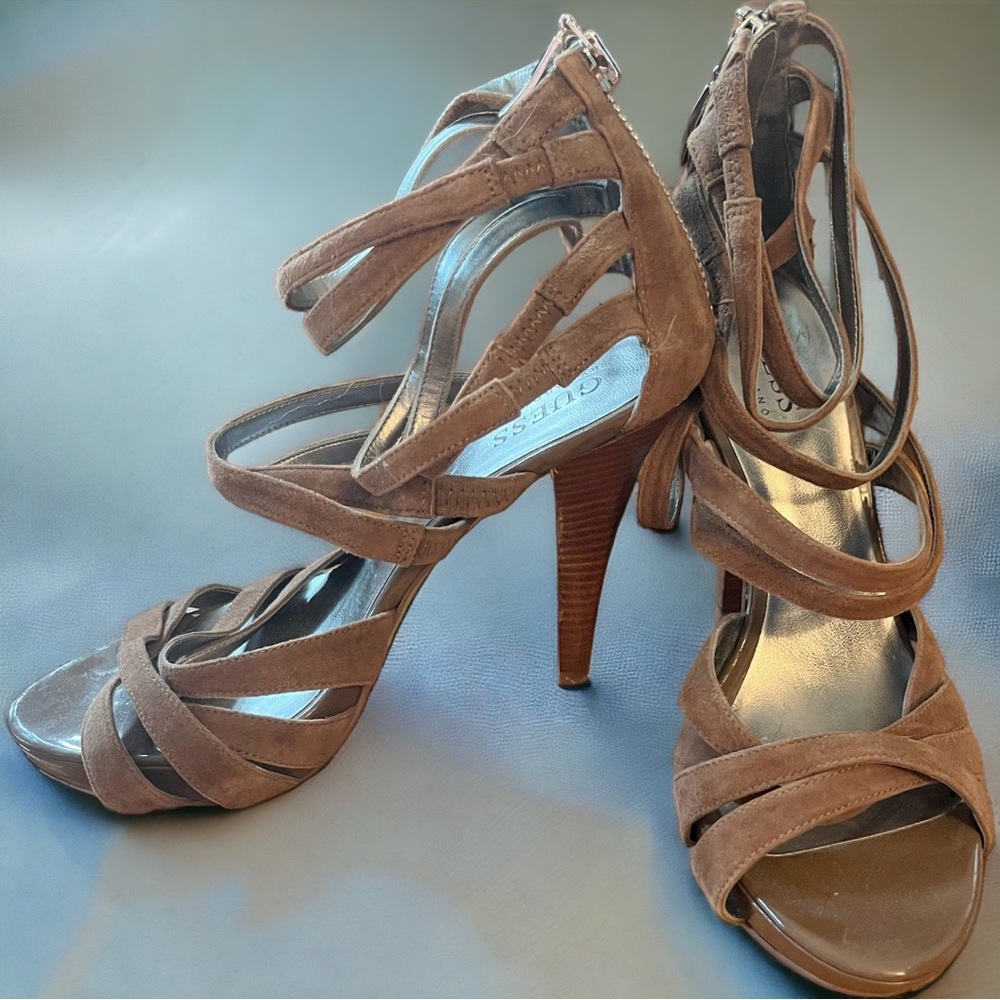 Women’s Guess Strappy High Heeled Sandal